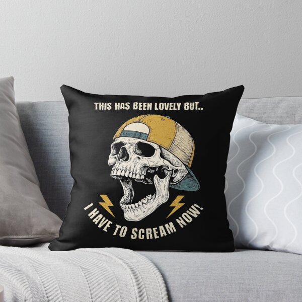 Item preview, This Has Been Lovely But I Have To Scream Now Skull Hat designed and sold by d247.