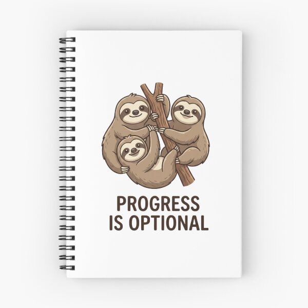 Item preview, Progress Is Optional Sloth designed and sold by GiggleInkTees.