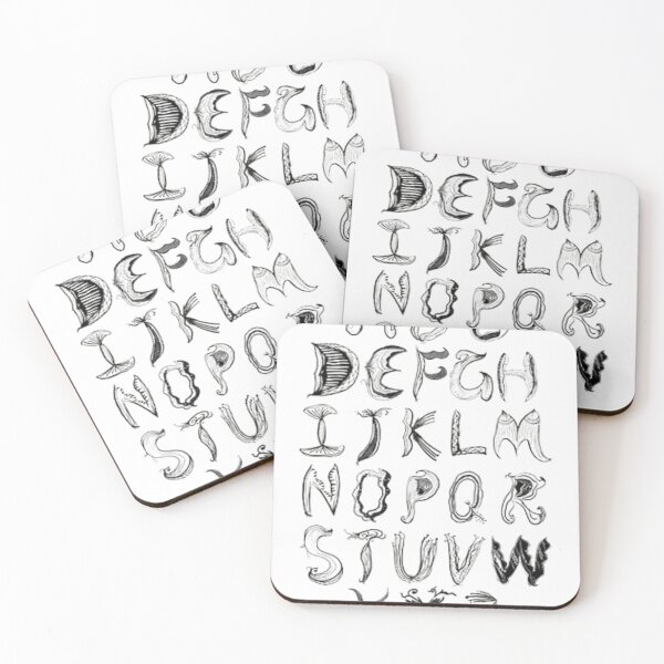 Item preview, Botanical Alphabet Typography Art | Vintage Floral Letter Design designed and sold by Makenim.