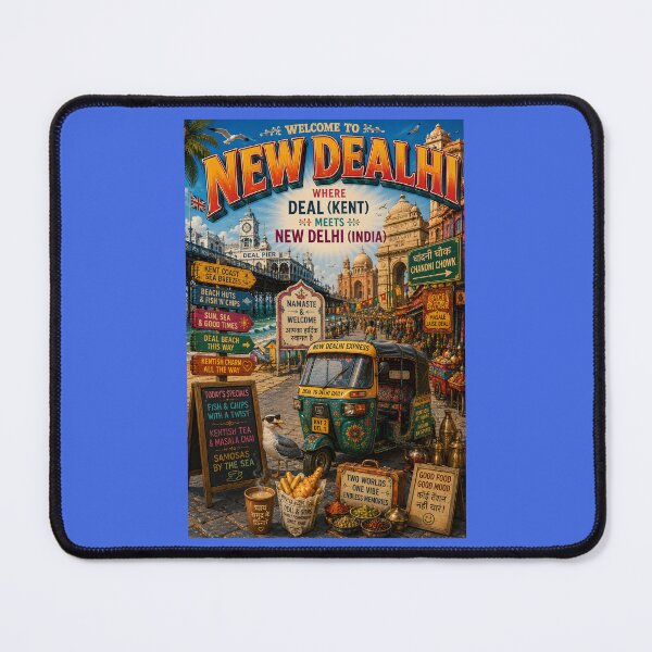 Item preview, New Dealhi Funny Deal Kent Meets New Delhi Travel Parody designed and sold by Hornace88studio.