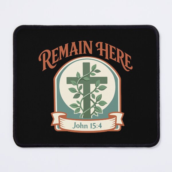 Item preview, Remain Here Christian Vine – John 15:4 Bible Verse designed and sold by stylishdzign.