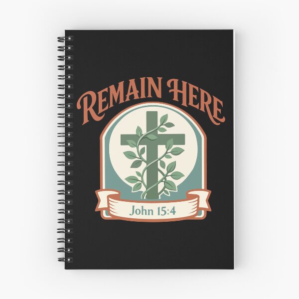 Item preview, Remain Here Christian Vine – John 15:4 Bible Verse designed and sold by stylishdzign.