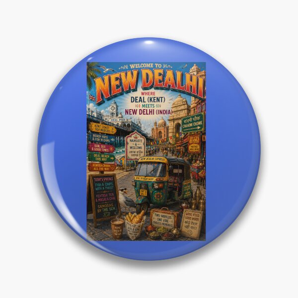 Item preview, New Dealhi Funny Deal Kent Meets New Delhi Travel Parody designed and sold by Hornace88studio.