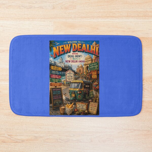 Item preview, New Dealhi Funny Deal Kent Meets New Delhi Travel Parody designed and sold by Hornace88studio.