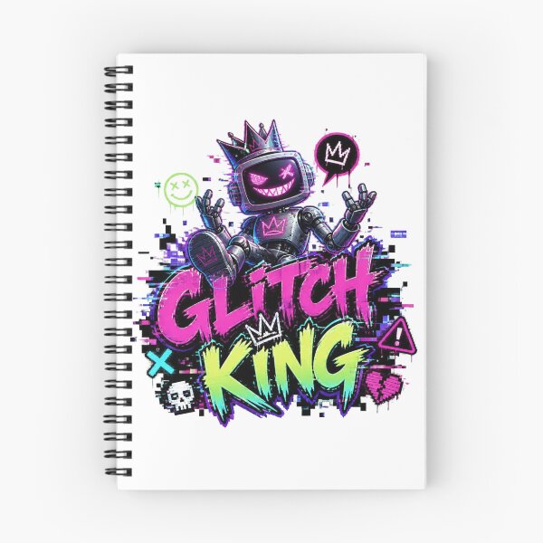 Item preview, GLITCH KING Graffiti Sticker PNG | Cyberpunk Gaming Sticker | RGB Gamer Aesthetic | Hacker Style Vinyl Decal | Laptop, PC & Console Gamer Gift designed and sold by Stylestickers55.