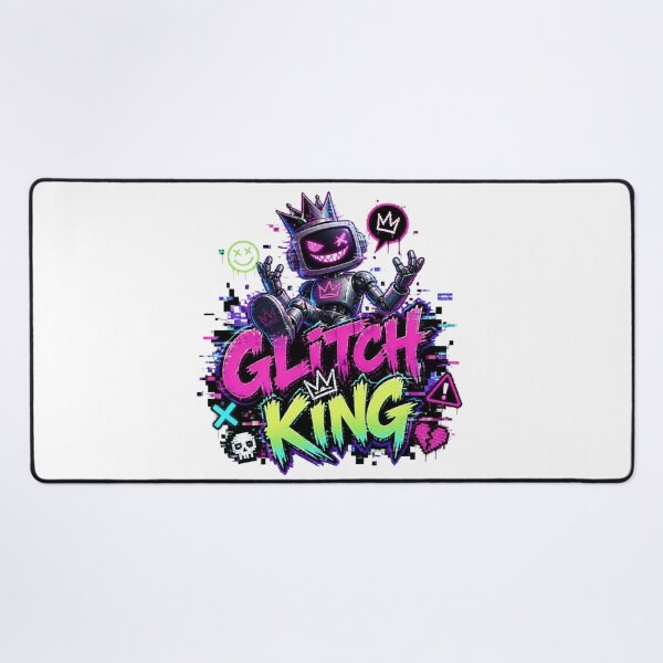 Item preview, GLITCH KING Graffiti Sticker PNG | Cyberpunk Gaming Sticker | RGB Gamer Aesthetic | Hacker Style Vinyl Decal | Laptop, PC & Console Gamer Gift designed and sold by Stylestickers55.