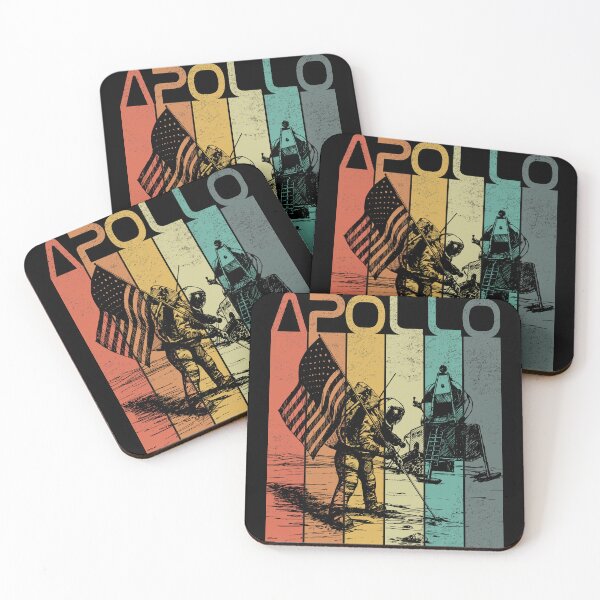 Item preview, Nerdy Apollo Retro Moon Landing Vintage Astronaut Graphic designed and sold by MathWare MathClips.
