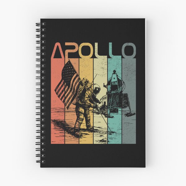 Item preview, Nerdy Apollo Retro Moon Landing Vintage Astronaut Graphic designed and sold by MathWare MathClips.