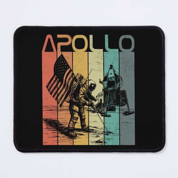 Item preview, Nerdy Apollo Retro Moon Landing Vintage Astronaut Graphic designed and sold by MathWare MathClips.