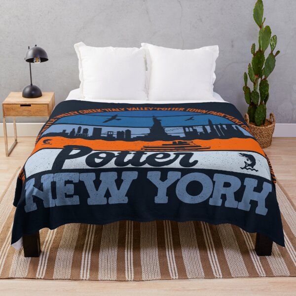 Item preview, Potter New York Sunset Retro Vintage Local Pride Logo designed and sold by CRHPOD20.