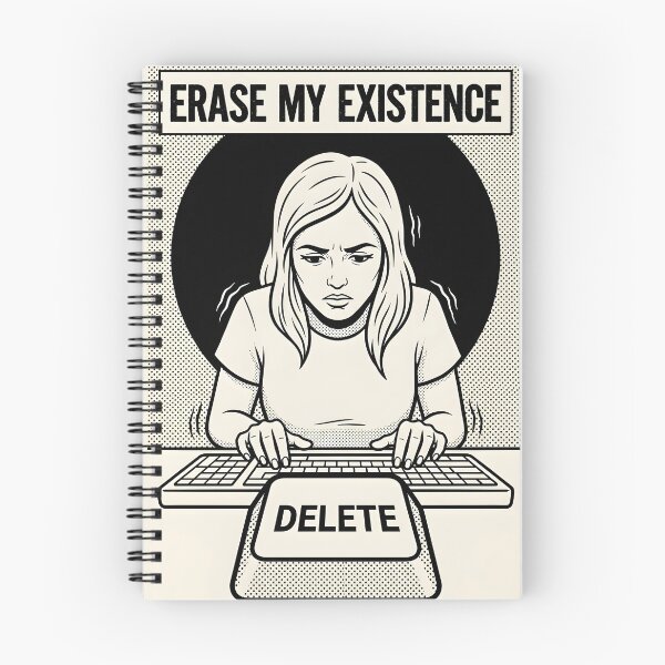 Item preview, Erase My Existence Dark Comic Pop Art Poster designed and sold by DuckOddity.