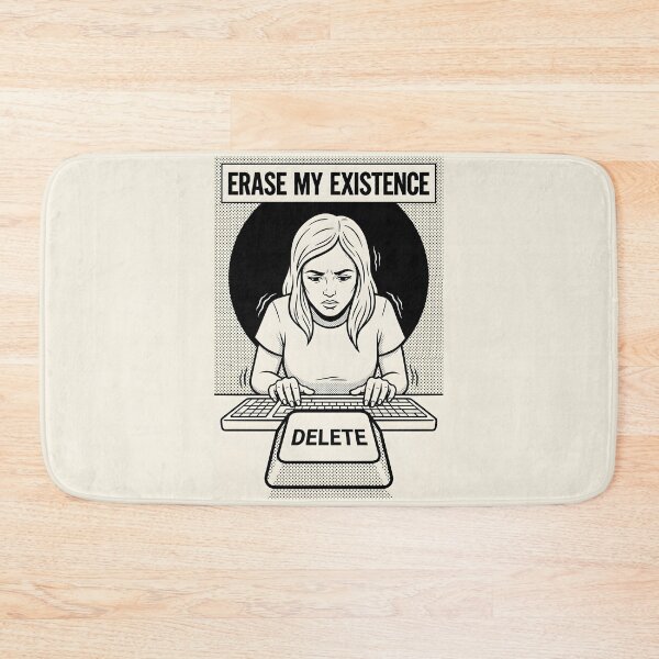 Item preview, Erase My Existence Dark Comic Pop Art Poster designed and sold by DuckOddity.