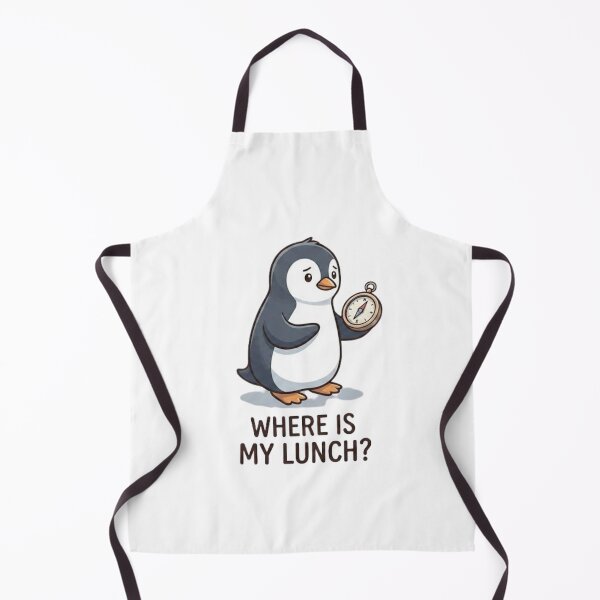 Item preview, Funny Penguin Where Is My Lunch designed and sold by GiggleInkTees.