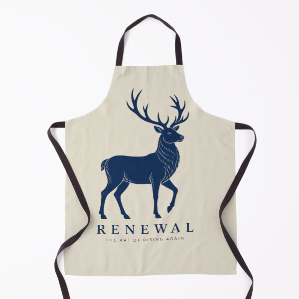 Item preview, Minimalist Standing Stag Renewal Line Art Wellness Logo Design designed and sold by Panom Suavichien.