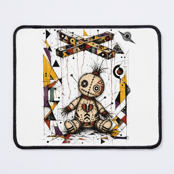 Item preview, Voodoo Doll Gothic Cubism Art designed and sold by ORINEXStudio.