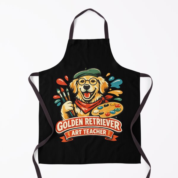 Item preview, Golden Retriever Art Teacher Funny Dog Lover Back To School Artist Gift designed and sold by Sahil Randhawa.