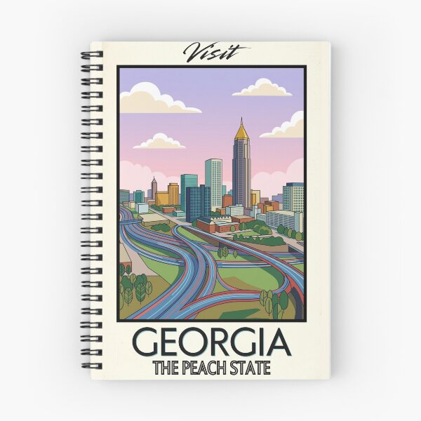 Item preview, Georgia Scenic Vintage Style Travel Advert designed and sold by Dimensionality.