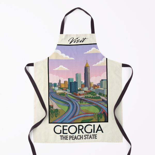 Item preview, Georgia Scenic Vintage Style Travel Advert designed and sold by Dimensionality.