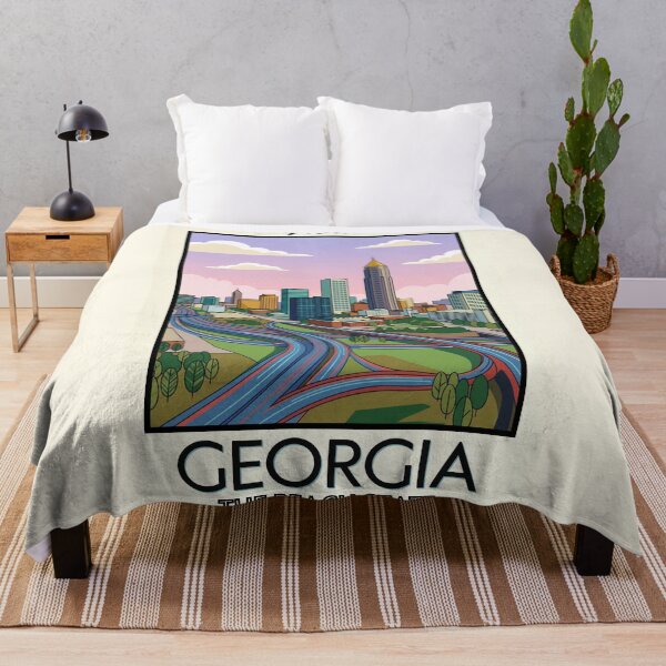 Item preview, Georgia Scenic Vintage Style Travel Advert designed and sold by Dimensionality.