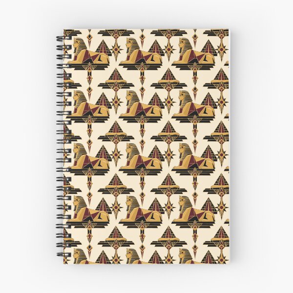 Item preview, Egyptian Sphinx Art Deco Gold Burgundy Seamless Pattern designed and sold by Inkworksbyshery.