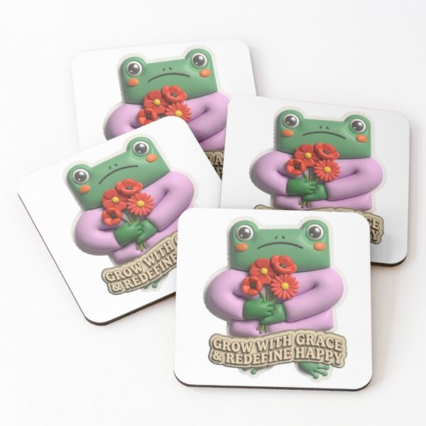 Item preview, Grow With Grace & Redefine Happy Cute Frog Motivation Design designed and sold by My-Hoodies.