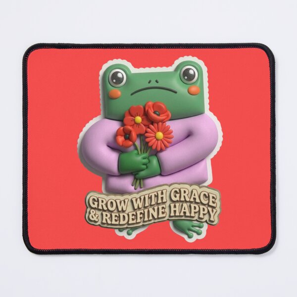 Item preview, Grow With Grace & Redefine Happy Cute Frog Motivation Design designed and sold by My-Hoodies.