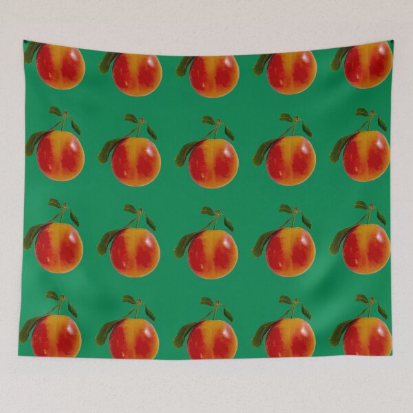 Item preview, Plum pattern on green background  designed and sold by happytraveller1.