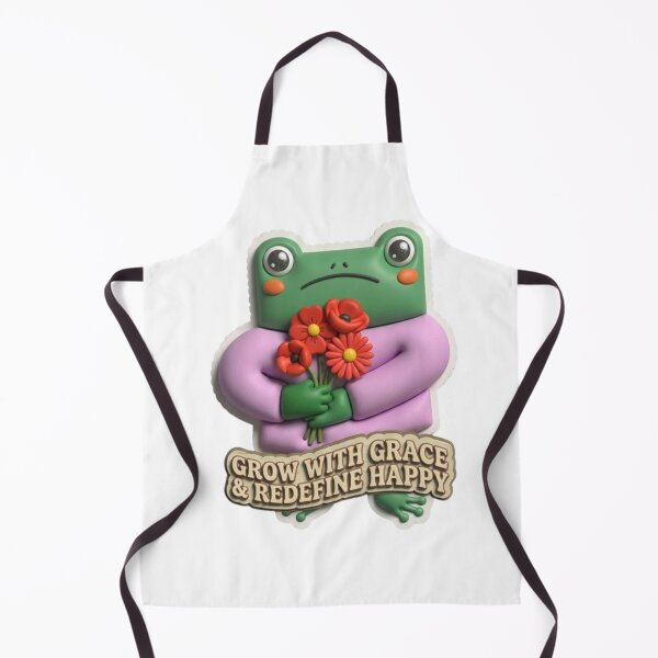 Item preview, Grow With Grace & Redefine Happy Cute Frog Motivation Design designed and sold by My-Hoodies.