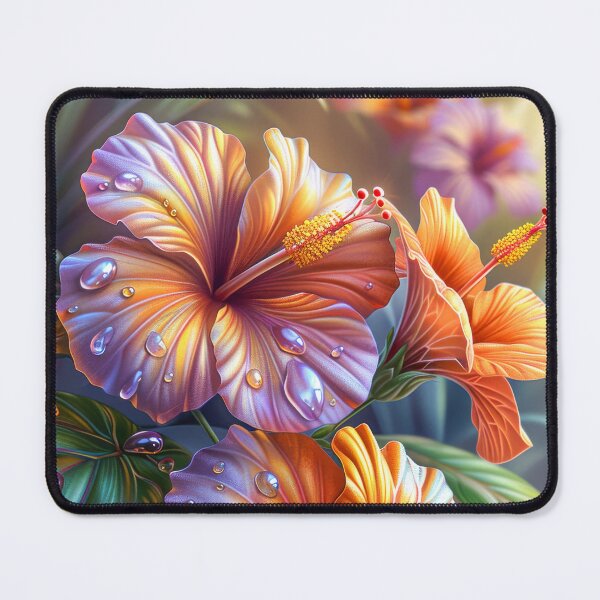 Item preview, Colorful Hibiscus Art – Tropical Flowers designed and sold by MargaretWiktor.