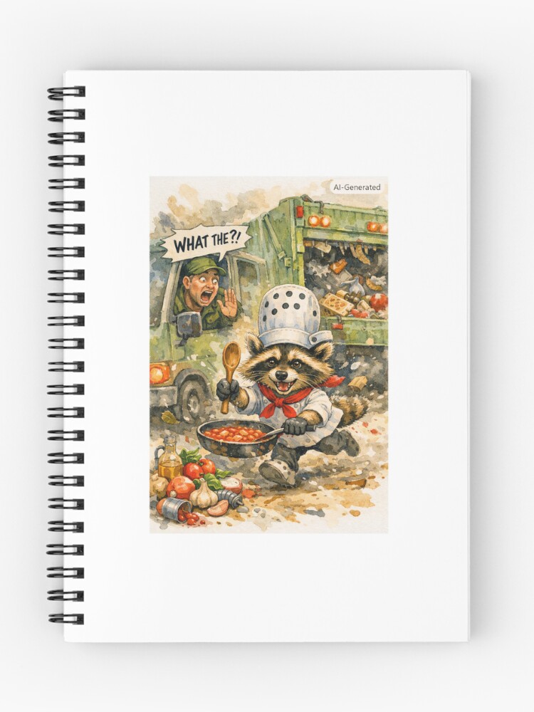 Thumbnail 1 of 3, Journal, Chef Racoo designed and sold by RobertAndMeeko.