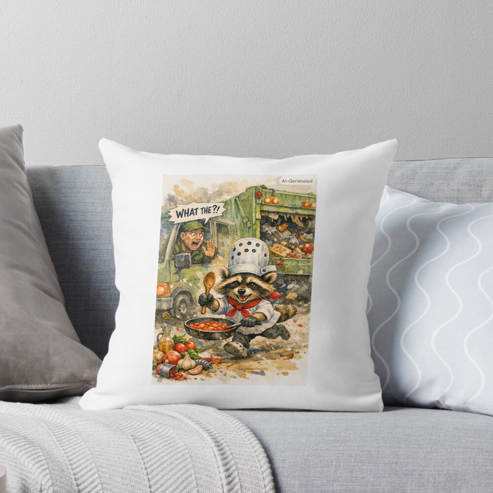 Item preview, Throw Pillow designed and sold by RobertAndMeeko.
