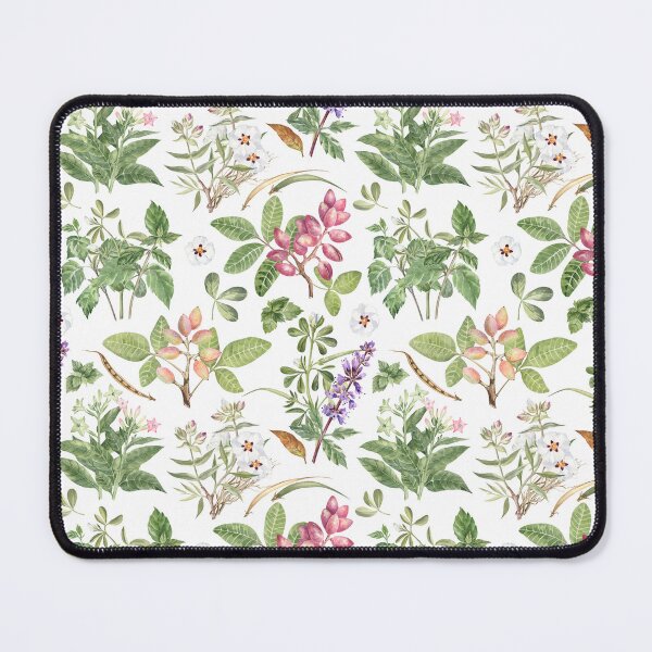 Item preview, Watercolor Botanical Pattern on White designed and sold by Flowersforbear.