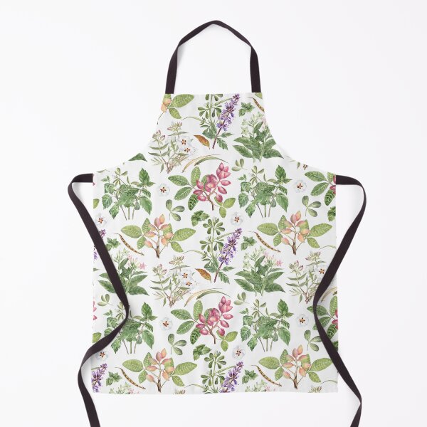 Item preview, Watercolor Botanical Pattern on White designed and sold by Flowersforbear.