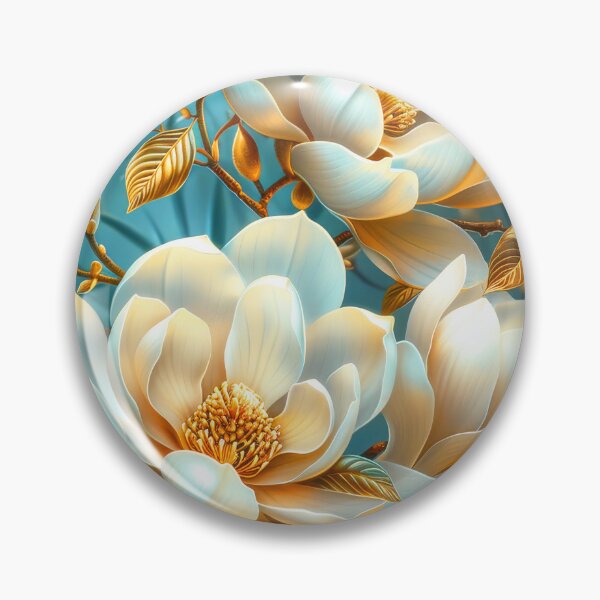 Item preview, White Magnolia Flowers Art designed and sold by MargaretWiktor.