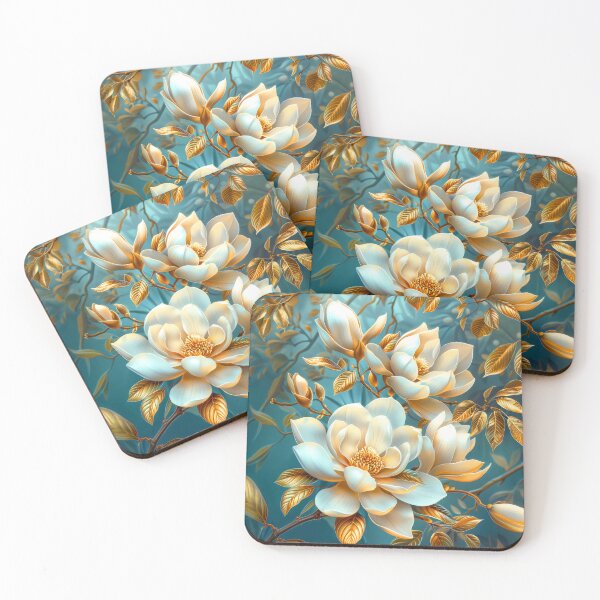 Item preview, White Magnolia Flowers Art designed and sold by MargaretWiktor.