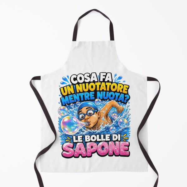 Item preview, Funny Swimmer – Soap Bubbles Cartoon Joke designed and sold by RipantinaFantasy .