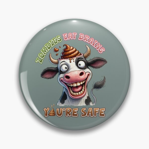 Item preview, Funny Zombie Cow Eats Brains –  Humor Halloween designed and sold by Sed94.