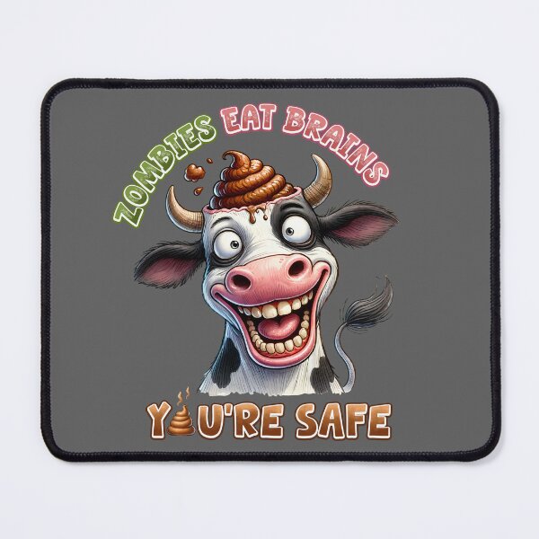 Item preview, Funny Zombie Cow Eats Brains – Humor Halloween designed and sold by Sed94.