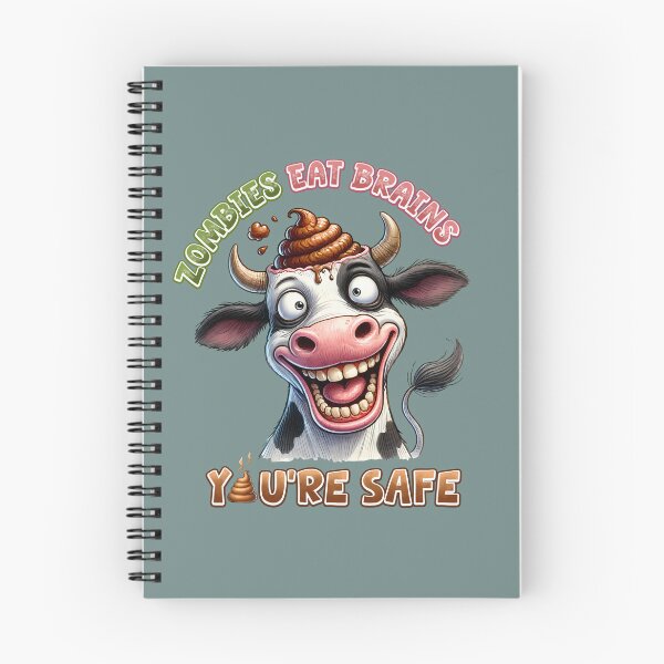 Item preview, Funny Zombie Cow Eats Brains –  Humor Halloween designed and sold by Sed94.