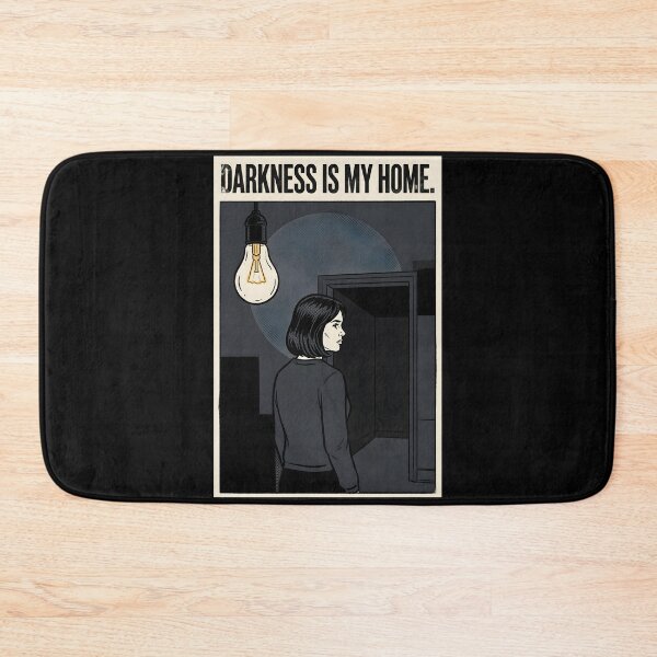 Item preview, Darkness Is My Home Minimalist Dark Comic Poster designed and sold by DuckOddity.