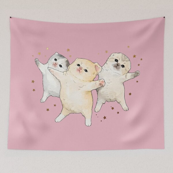 Item preview, Three Cats Dancing Meme designed and sold by Sommer Studio Designs.