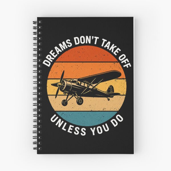 Item preview, Dreams Don’t Take Off Unless You Do – Vintage Airplane Motivation designed and sold by Mavriboy.