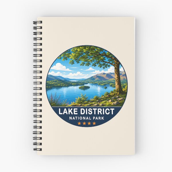 Item preview, Lake District National Park Vintage Mountain & Lake Landscape designed and sold by Gideon Emmerich.