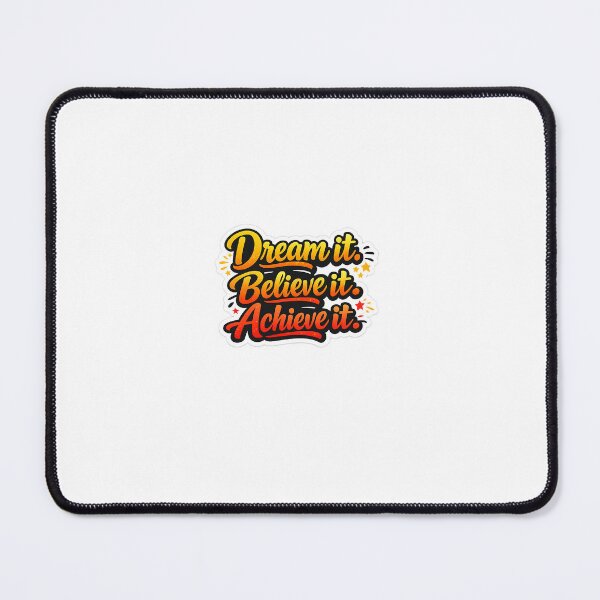 Item preview, Dream It Believe It Achieve It – Motivational Quote Sticker | Inspirational Typography PNG designed and sold by Ishratparween11.