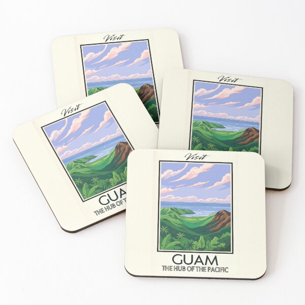Item preview, Guam Scenic Vintage Style Travel Advert designed and sold by Dimensionality.