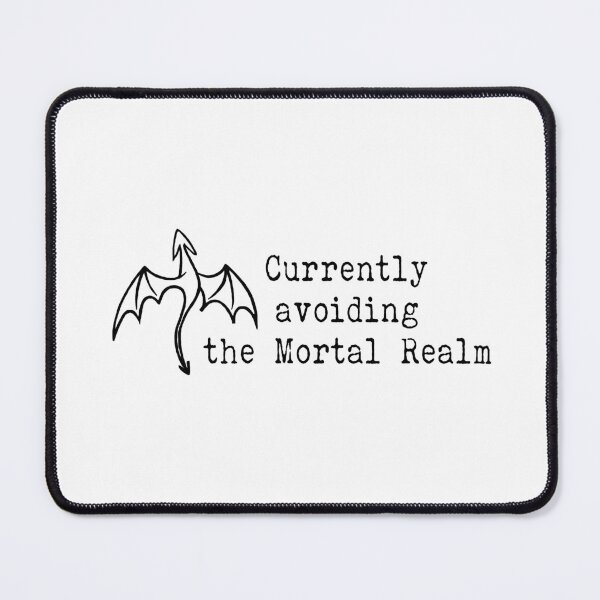 Item preview, Currently Avoiding the Mortal Realm – Dragon Fantasy Design designed and sold by witchlingart.