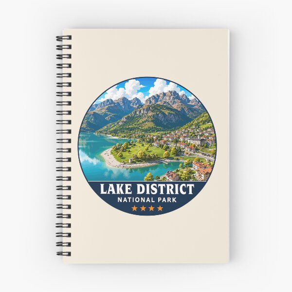 Item preview, Lake District National Park Vintage Mountain & Lake Landscape designed and sold by Gideon Emmerich.