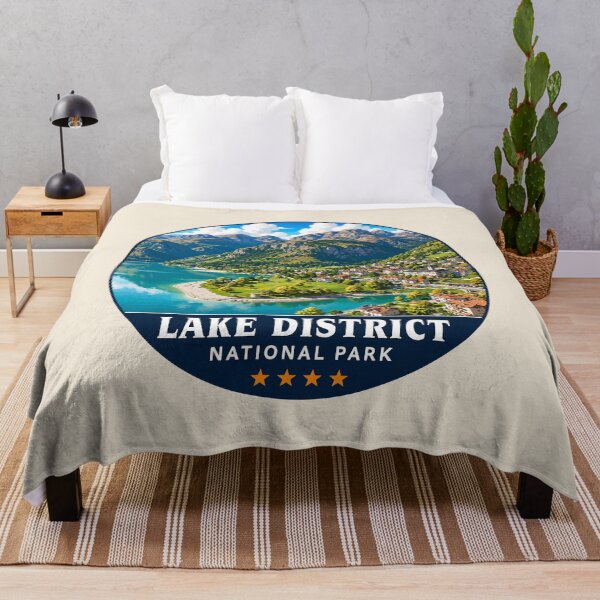 Item preview, Lake District National Park Vintage Mountain & Lake Landscape designed and sold by Gideon Emmerich.
