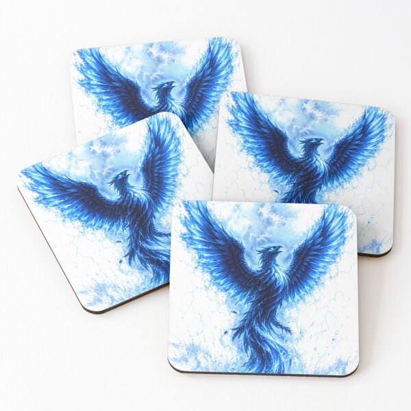 Item preview, Electric Blue Phoenix | Dark Fantasy Mythical Bird Design designed and sold by findsgeneral.