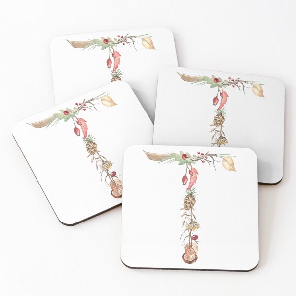 Item preview, Autumn Botanical Letter T designed and sold by Flowersforbear.